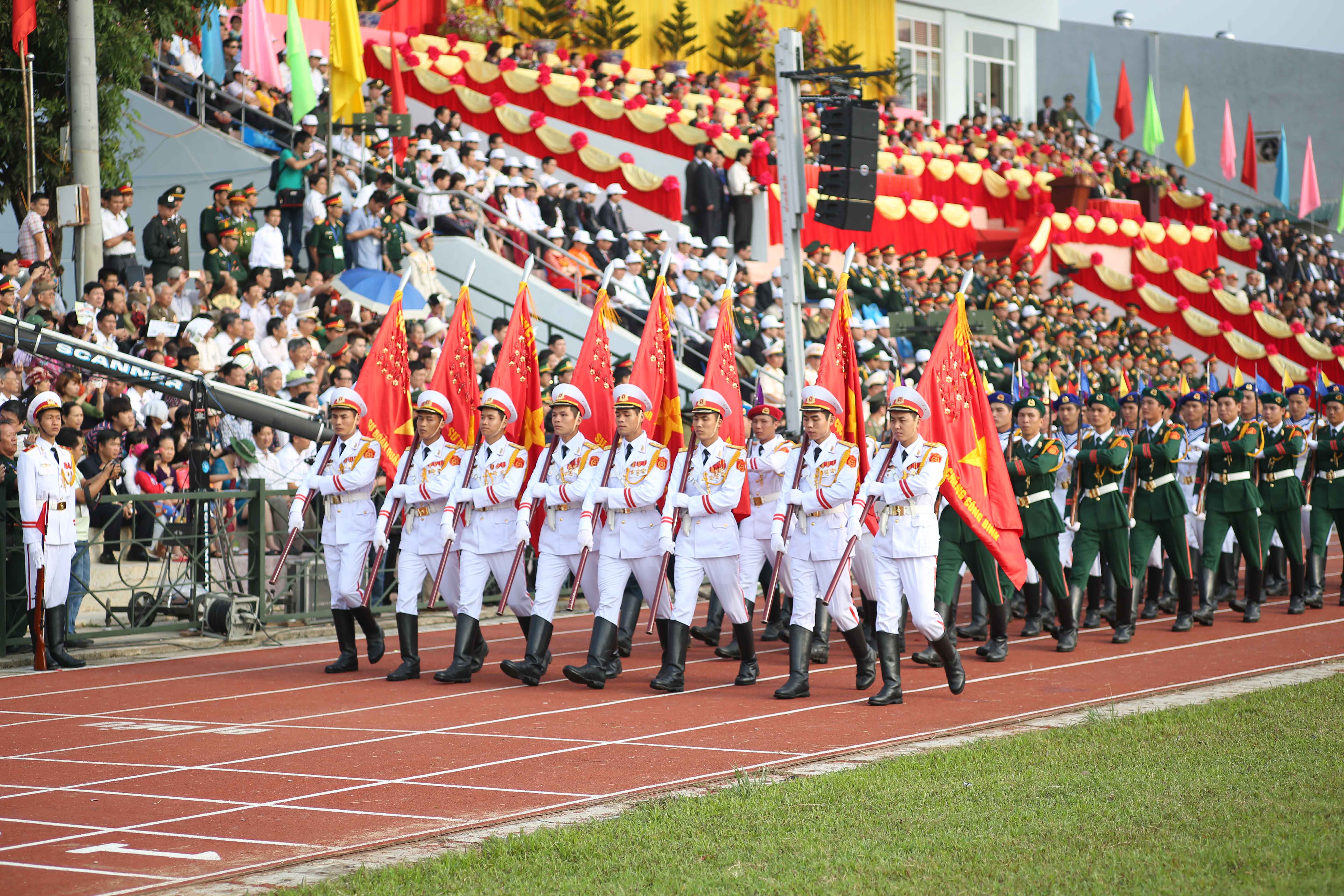 Lá cờ quyết chiến quyết thắng của các quân binh chủng trong Lễ diễu binh