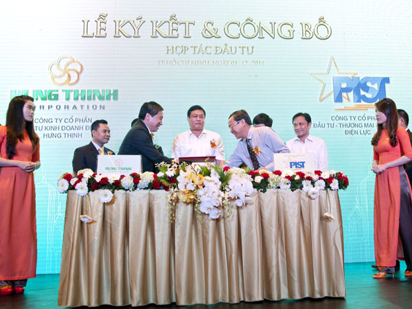 Hung Thinh Corp k&yacute; kết hợp t&aacute;c c&ugrave;ng C&ocirc;ng ty CP Đầu tư TM DV Điện Lực - PIST