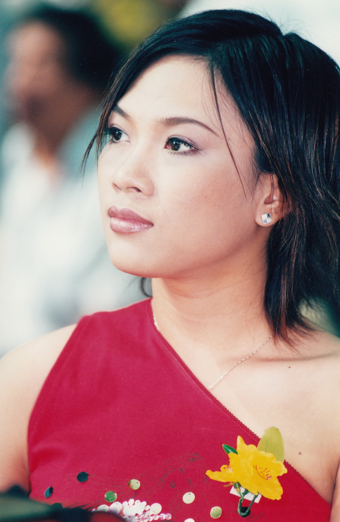 Mỹ T&acirc;m của ng&agrave;y xưa. Ảnh chụp tại Lễ trao Giải Mai V&agrave;ng 2001