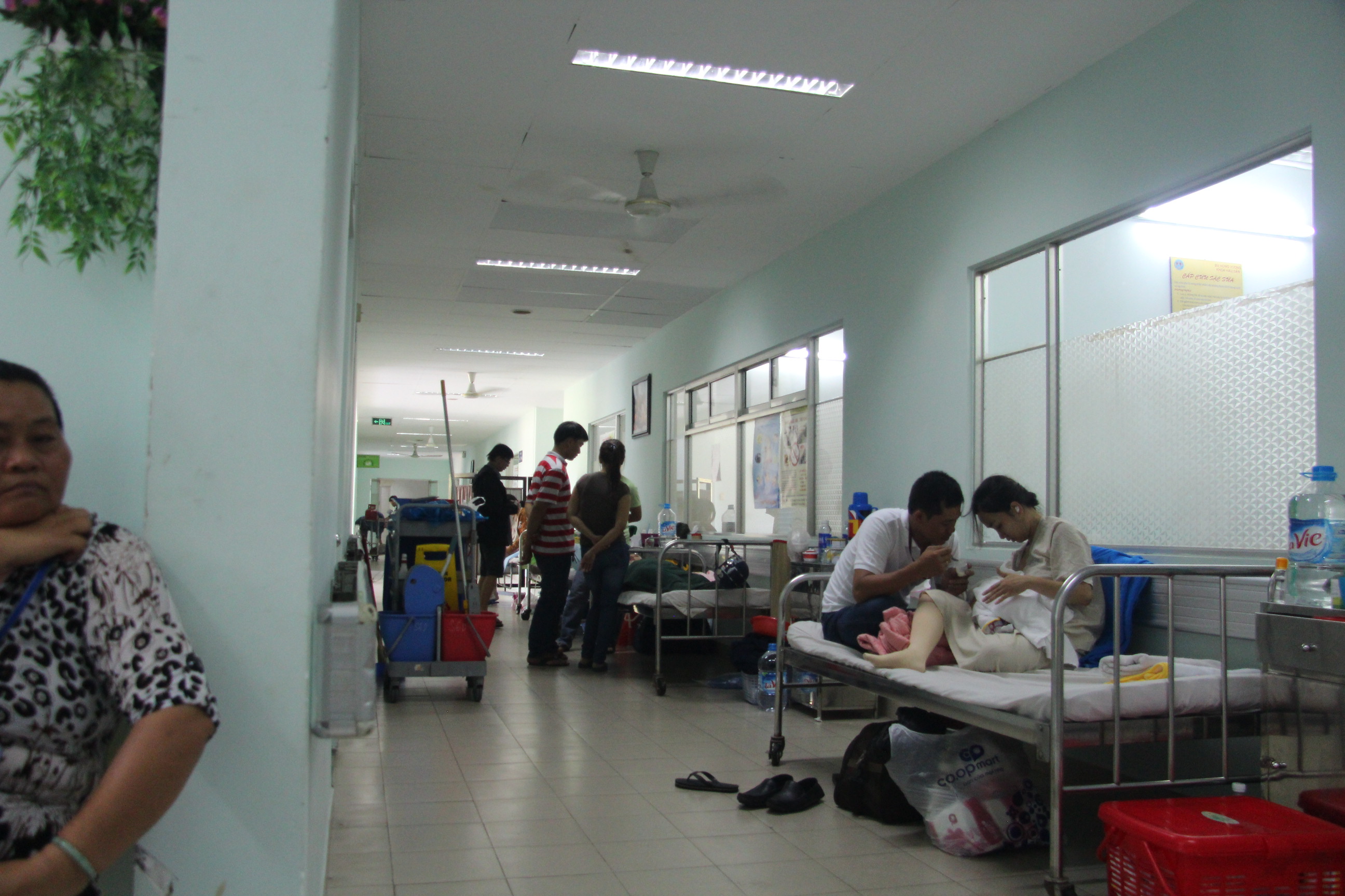 Hành lang nơi xảy ra vụ bắt cóc