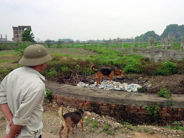 Người đàn ông chuyên dẫn khách đi xem nhà và đất trong khu đô thị này cho biết còn một số lô đất khác 200m2 cũng có giá 1,6 tỉ đồng.