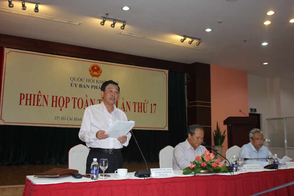 Ph&oacute; Tổng Thanh tra Ch&iacute;nh phủ Nguyễn Đức Hạnh b&aacute;o c&aacute;o c&ocirc;ng t&aacute;c giải quyết khiếu nại, tố c&aacute;o năm 2014