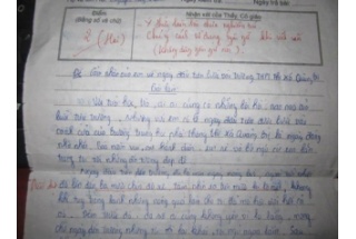 Bài kiểm tra văn có một không hai