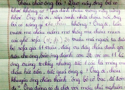 Cười ngất với lá thư 'ông nể cháu hãy thử bỏ cờ bạc'