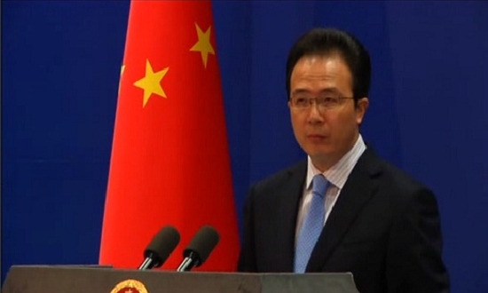 Chinas Foreign Ministry Spokesman Hong Lei says energy exploitation by any foreign company in the disputed South China Sea without its permission is
