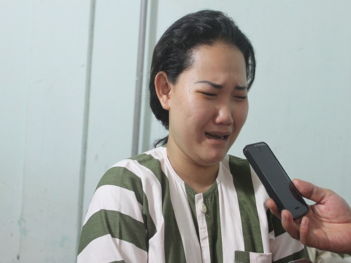 Bảo mẫu Nhờ l&uacute;c mới bị bắt. Ảnh: Th&agrave;nh Đồng
