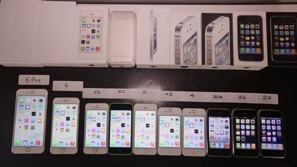Xem các đời iPhone tranh tài