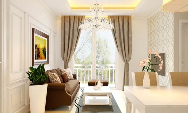 Nội thất một căn hộ mẫu ở Hưng Ngân Garden