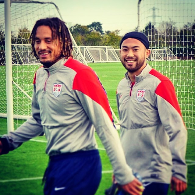 Lee Nguyễn và đồng đội ở tuyển Mỹ cũng như CLB Jermaine Jones