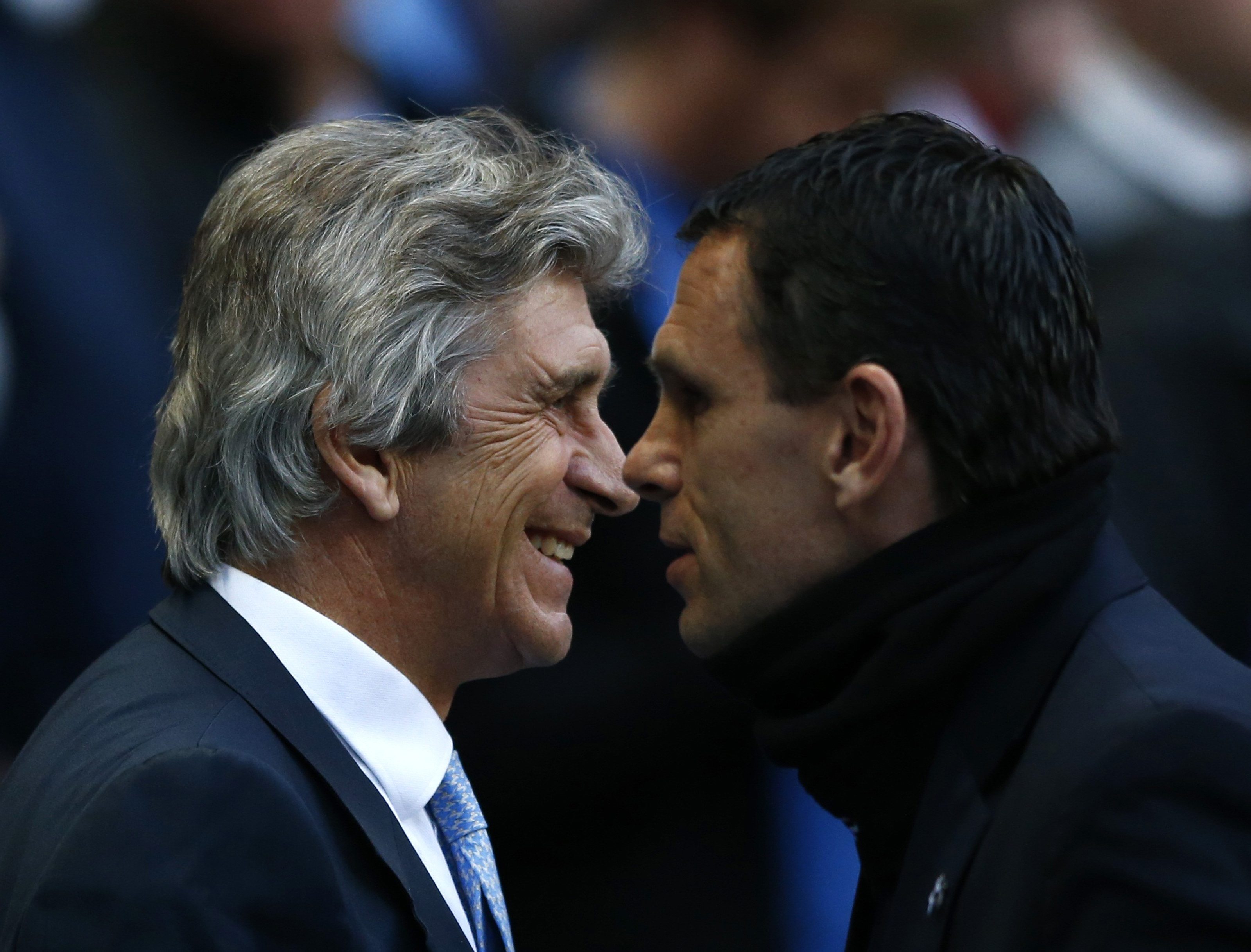 HLV Man City và ông Gus Poyet, HLV của Sunderland