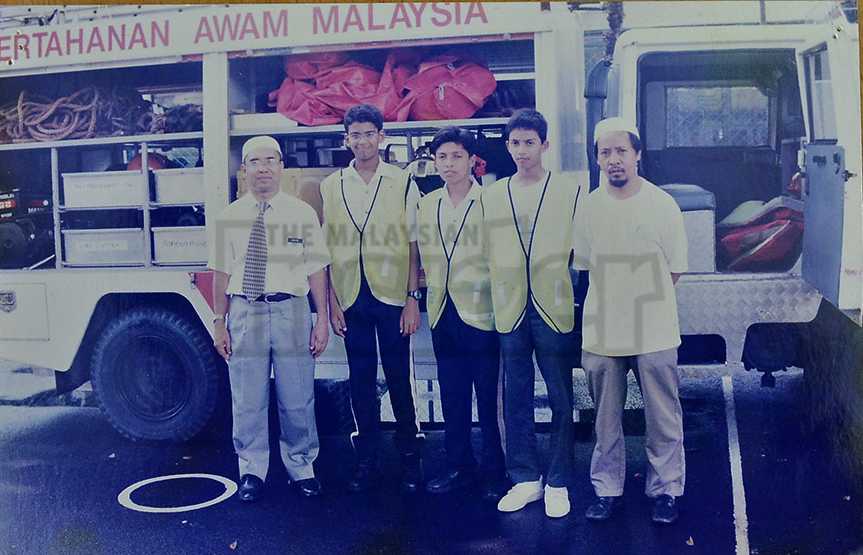 Ahmad Hakimi Hanafi khi còn trên ghế nhà trường
