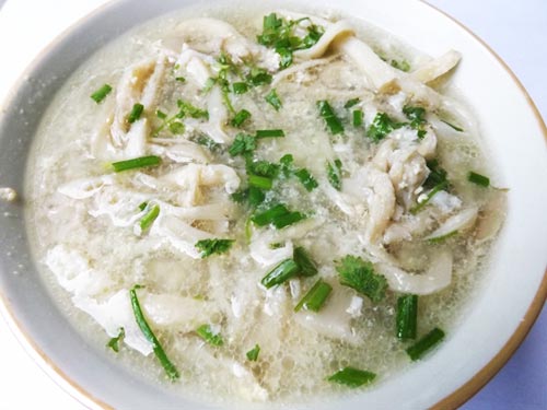 Nhớ canh nấm sò của mẹ