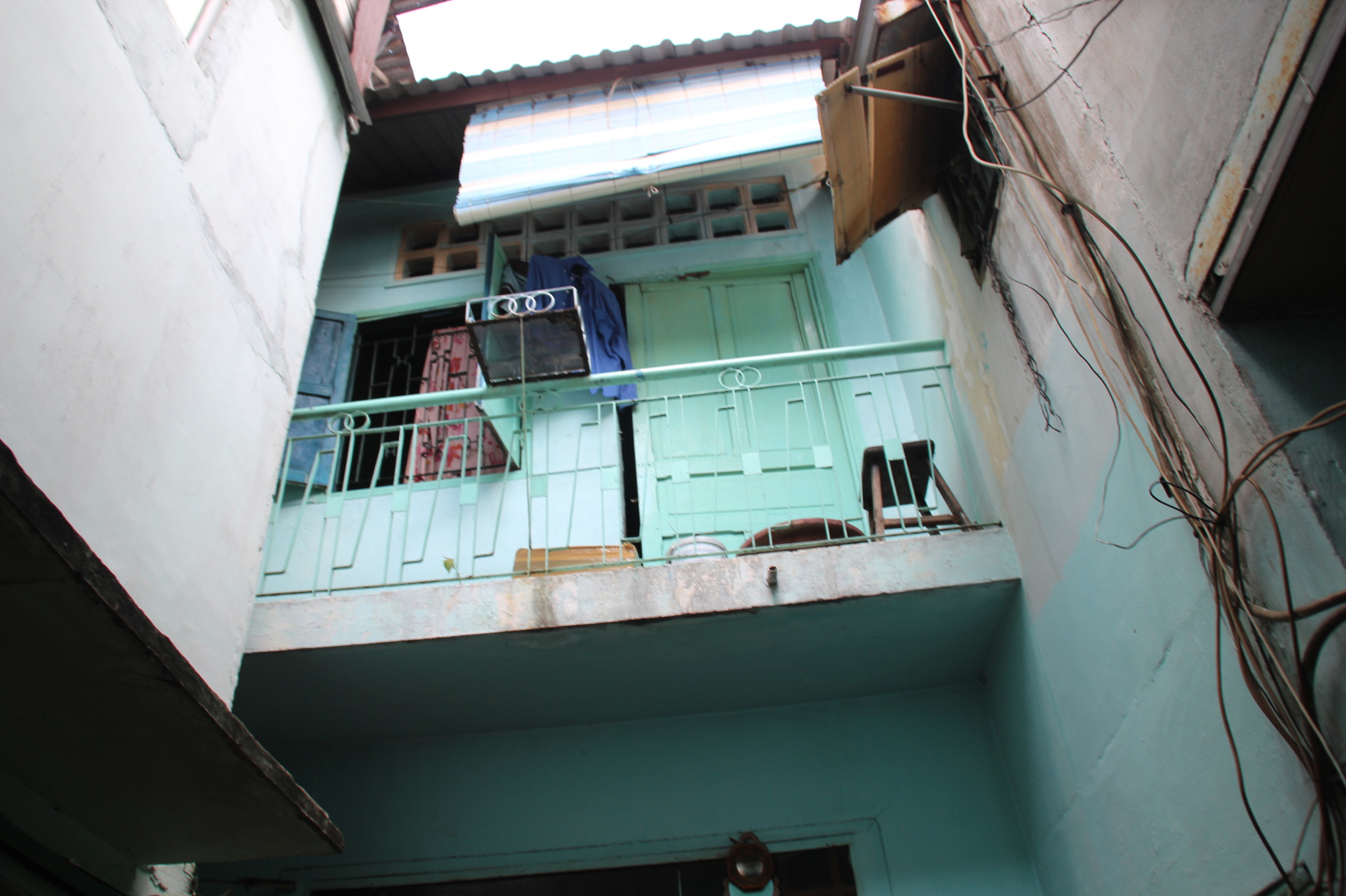 Phần gác căn nhà hung thủ Đặng Văn Tuấn.