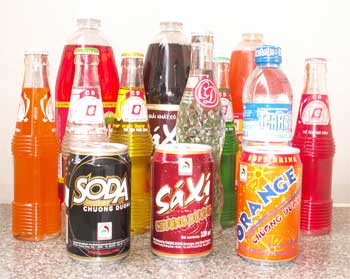 Uống nước ngọt có gaz... mau già