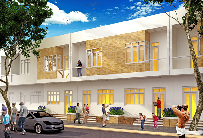 Phối cảnh dự án nhà phố Lê Thành