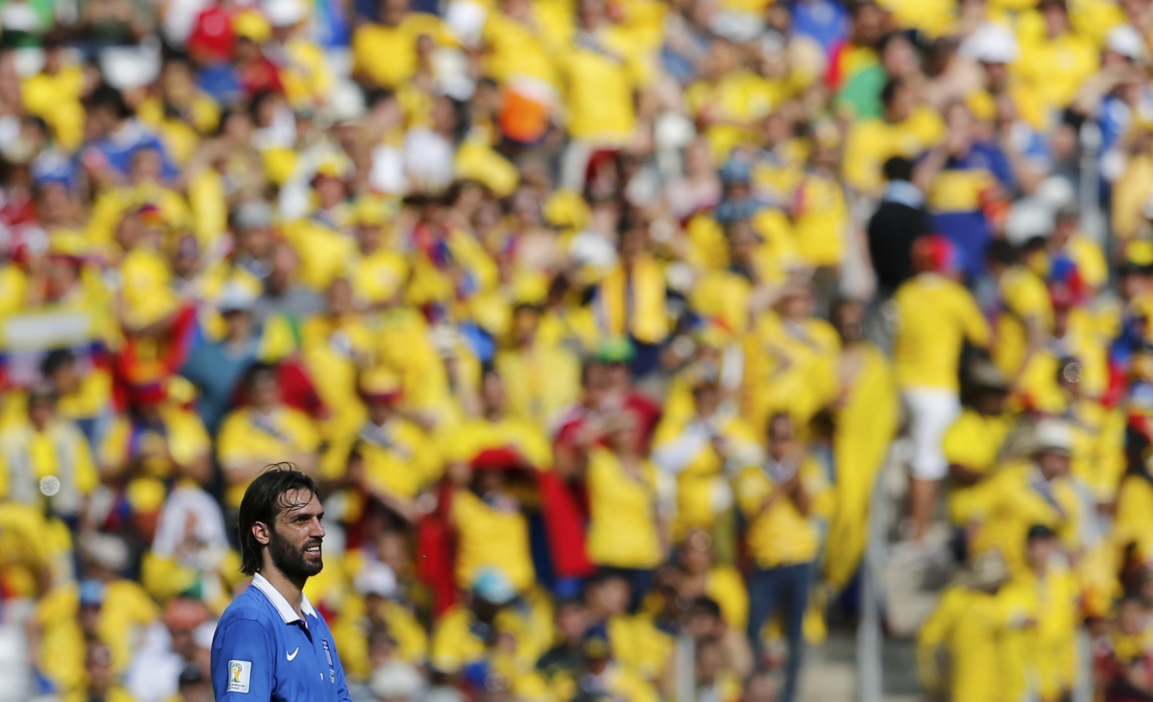Nỗi thất vọng của Samaras v&igrave; bỏ lỡ cơ hội ghi b&agrave;n cho Hy Lạp