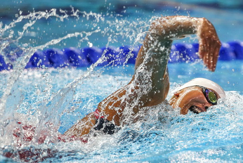 Nguyễn Thị &Aacute;nh Vi&ecirc;n tr&ecirc;n đường bơi Nanjing 2014