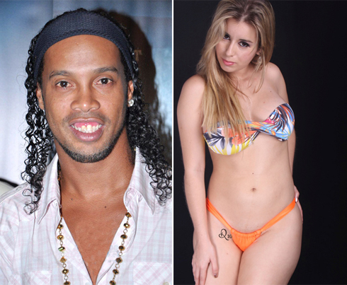 Ronaldinho v&agrave; người đẹp Vassane