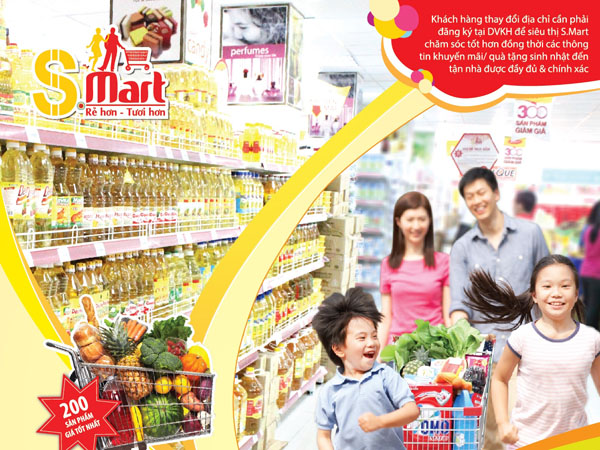 Siêu thị S.Mart giảm giá 36% - 60%