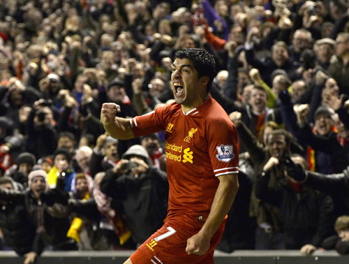 Suarez thăng hoa trong m&agrave;u &aacute;o Liverpool