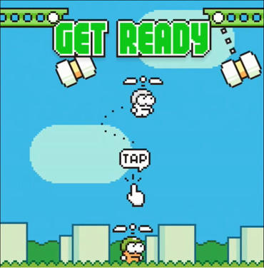 Swing Copters, game phong cách Flappy Bird từ Hà Đông