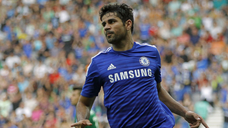 Diego Costa “khai súng” trong trận ra mắt Chelsea