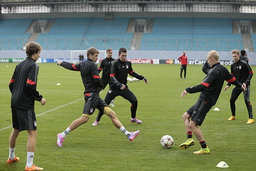 Bayern trên sân tập Khimski