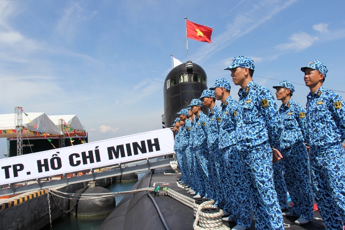Các chiến sĩ Hải quân đã sẵn sàng cho Lễ thượng cờ quan trọng