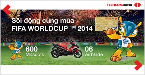 Techcombank tặng quà đặc biệt nhân dịp World Cup