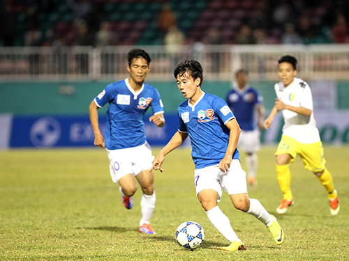Xuất thân từ lò đào tạo Arsenal-HAGL JMG, Minh Vương sẽ là niềm hy vọng mới của HAGL ở V-League 2014Ảnh: Minh Trần
