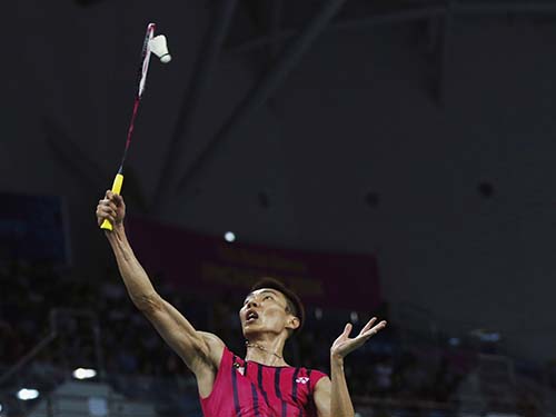 Lee Chong Wei ở Giải Vô địch Cầu lông thế giới 2014, giải đấu mà mẫu thử của anh sau trận bán kết cho kết quả dương tính với chất bị cấm
Ảnh: REUTERS