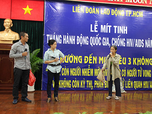 Tiết mục kịch do CNVC-LĐ tr&igrave;nh diễn tại lễ m&iacute;t tinh