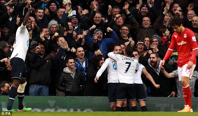 Cardiff bị Tottenham đ&aacute;nh bại ở v&ograve;ng 28 giải ngoại hạng
