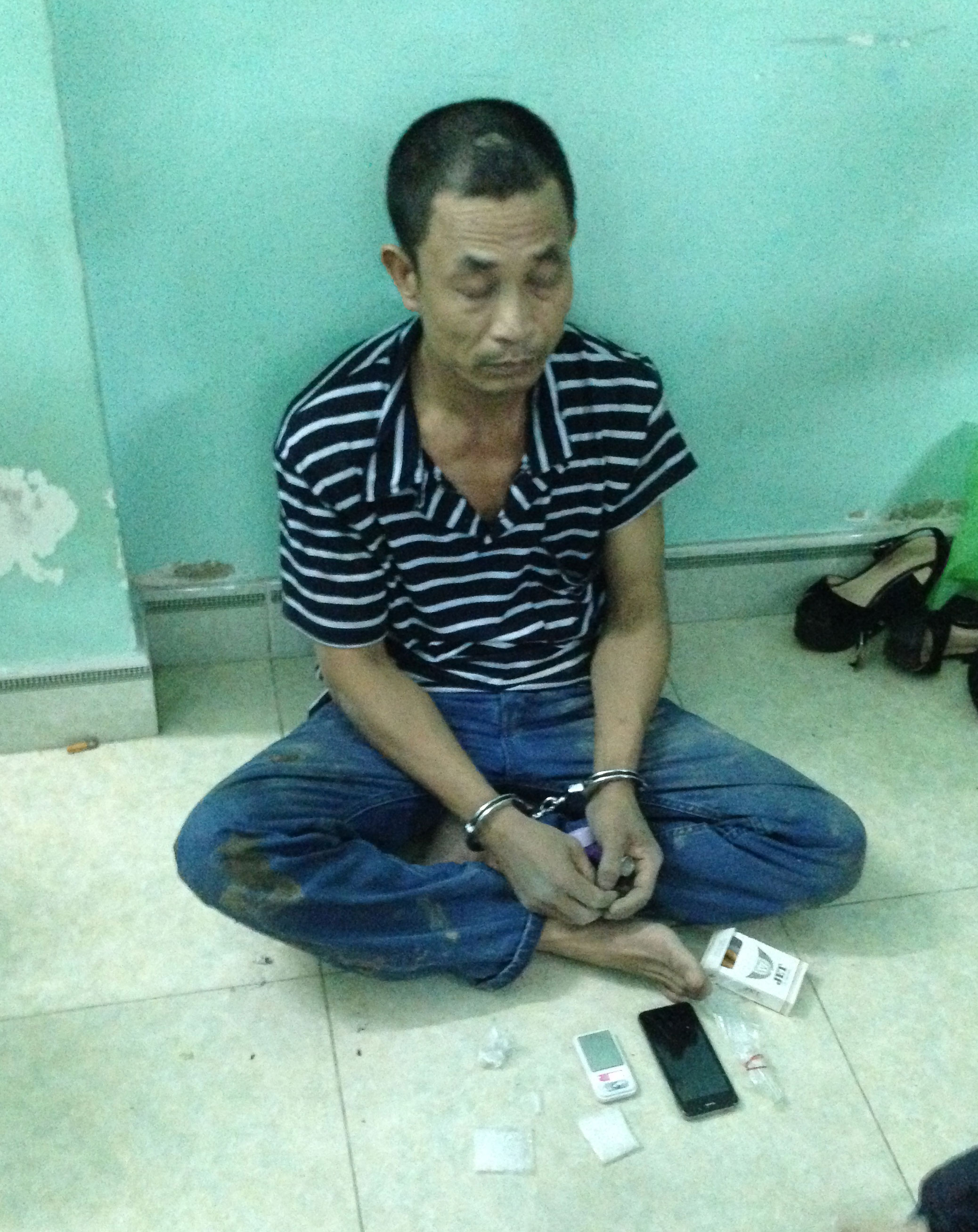 Bùi Quang Tùng tại cơ quan c&ocirc;ng an
