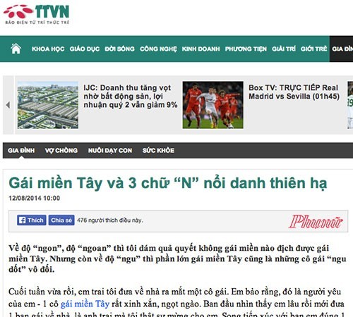 Dư luận dậy sóng vụ bài viết “Gái miền Tây...”