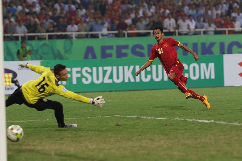 Đây là bàn thắng thứ 2 của Vũ Minh Tuấn cho Việt Nam tại AFF Cup