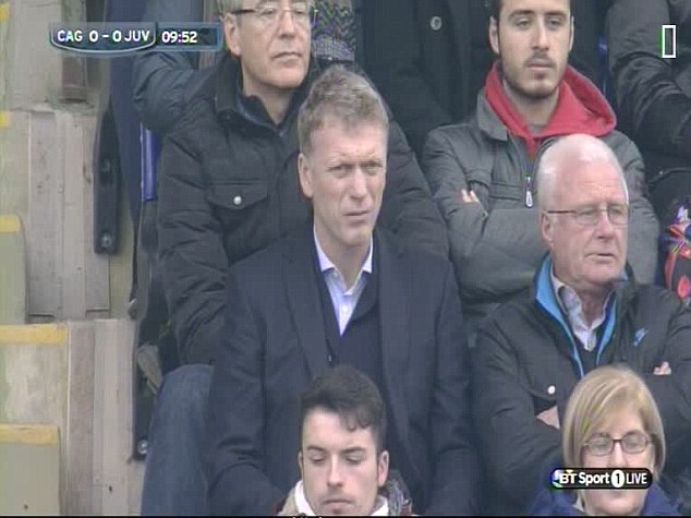 &Ocirc;ng Moyes trong trận đấu giữa Caliagri v&agrave; Juventus