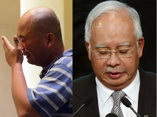 Tuy&ecirc;n bố tất cả h&agrave;nh kh&aacute;ch tr&ecirc;n m&aacute;y bay đều tử nạn của thủ tướng Malaysia ajib Razak khiến th&acirc;n nh&acirc;n phẫn nộ