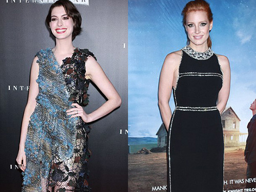 Anne Hathaway đọ dáng cùng Jessica Chastain