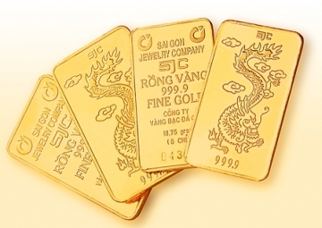 Giá vàng xuống thấp nhất 2 tuần