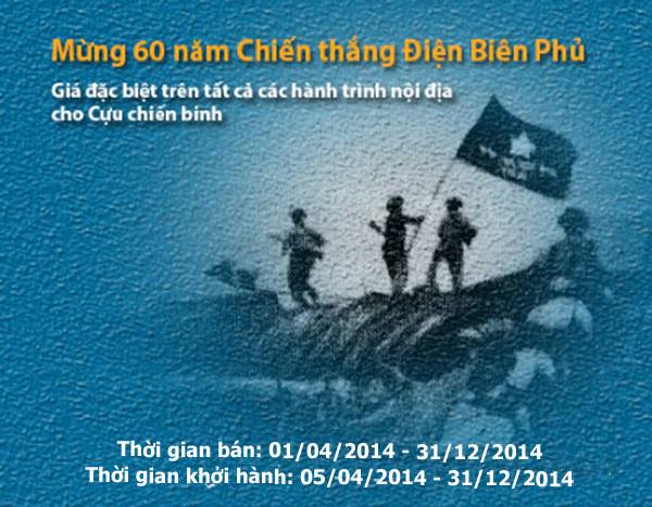VNA bán vé 60.000 đồng cho cựu chiến binh Điện Biên Phủ