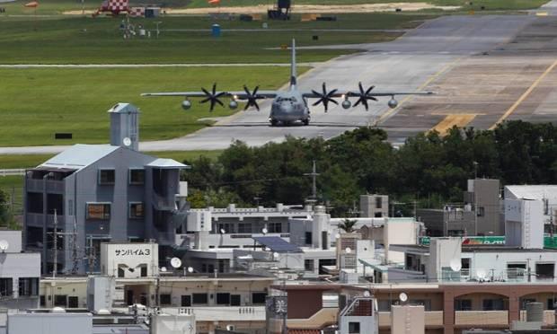Căn cứ kh&ocirc;ng qu&acirc;n Mỹ ở Okinawa. Ảnh: AP