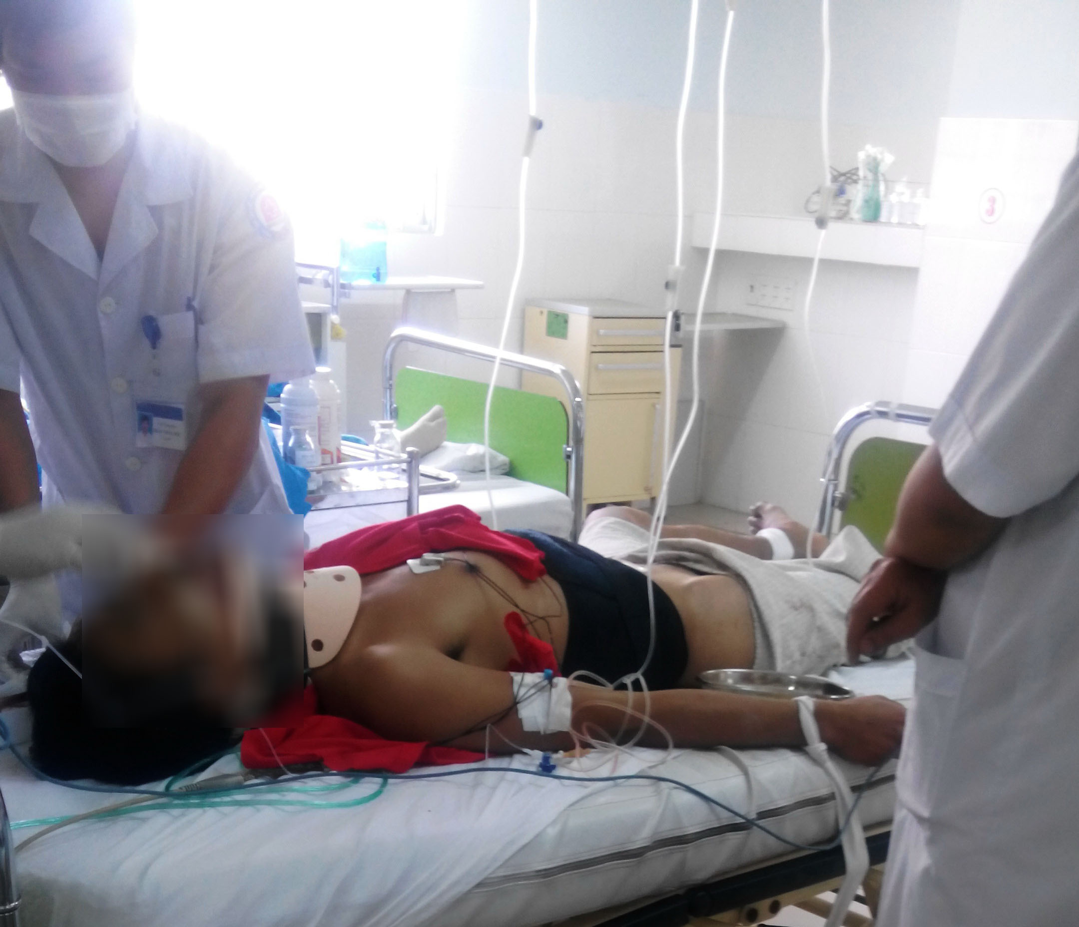 Kỹ sư B.T tại khoa Hồi sức tích cực và chống độc