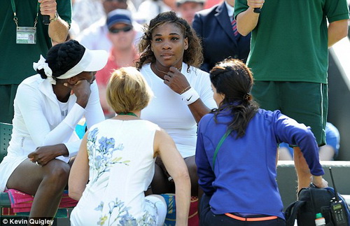 Serena sẽ chạm tr&aacute;n c&ugrave;ng c&ocirc; chị Venus ở Wimbledon