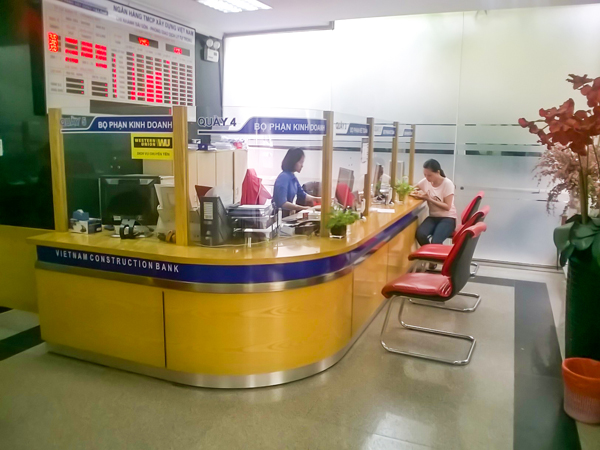 Giao dịch ở Ngân hàng Xây dựng vẫn bình thường