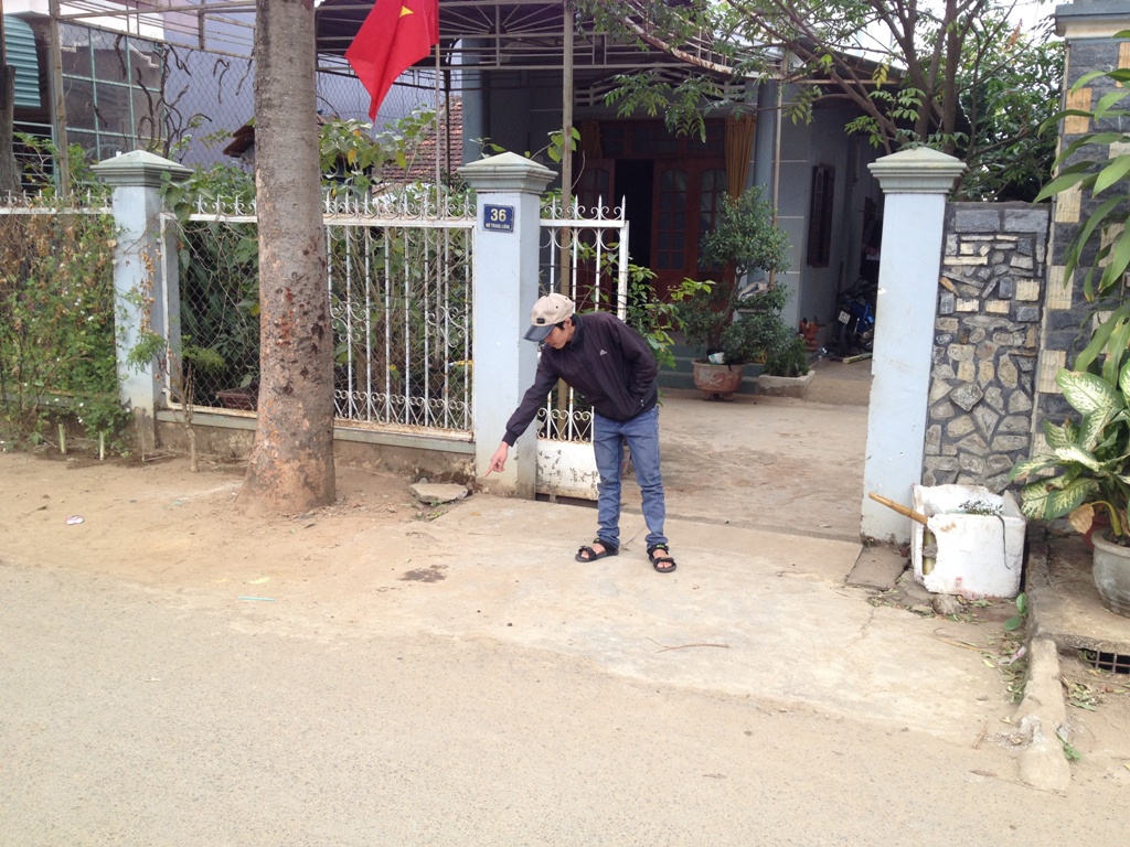 Hiện trường nơi chị Linh bị đ&aacute;nh tử vong