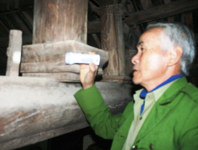 Chiếc đinh đ&oacute;ng ở cột đ&igrave;nh m&agrave; c&acirc;u chuyện xưa ở l&agrave;ng Quang Ốc vẫn truyền tai nhau l&agrave; để thể hiện lời thề của l&agrave;ng