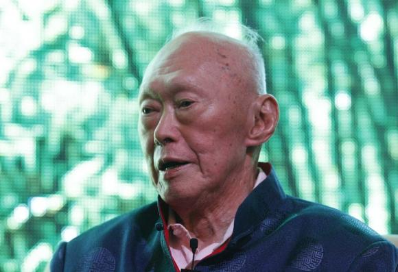 Ông Lý Quang Diệu. Ảnh: Reuters