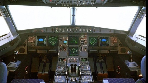 Buống l&aacute;i một chiếc Airbus A320. Ảnh: Sydney Morning Herald