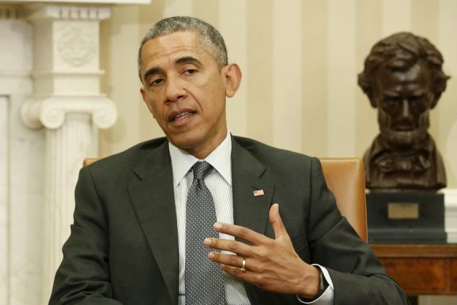 Tổng thống Barack Obama cho ph&eacute;p Quốc hội c&oacute; thể xem x&eacute;t về thỏa thuận hạt nh&acirc;n to&agrave;n diện với Iran. Ảnh: Reuters